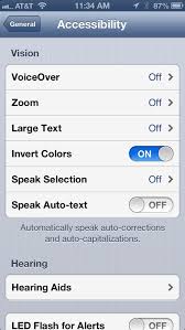 accessibility screen on iphone