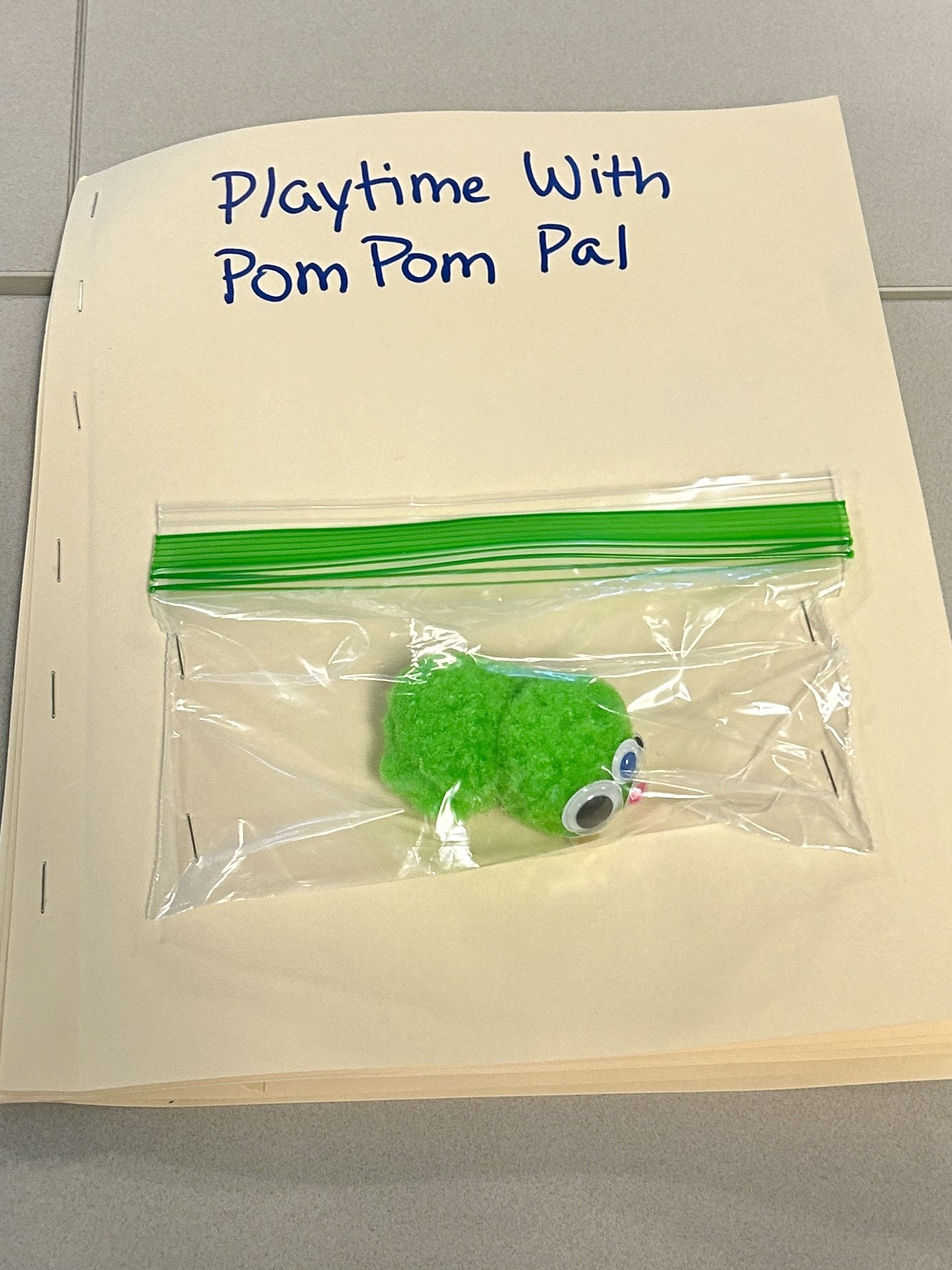 Playtime with PomPom Pal cover with a pompom critter