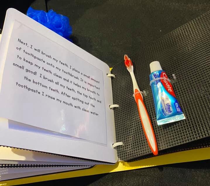 Toothbrush and toothpaste