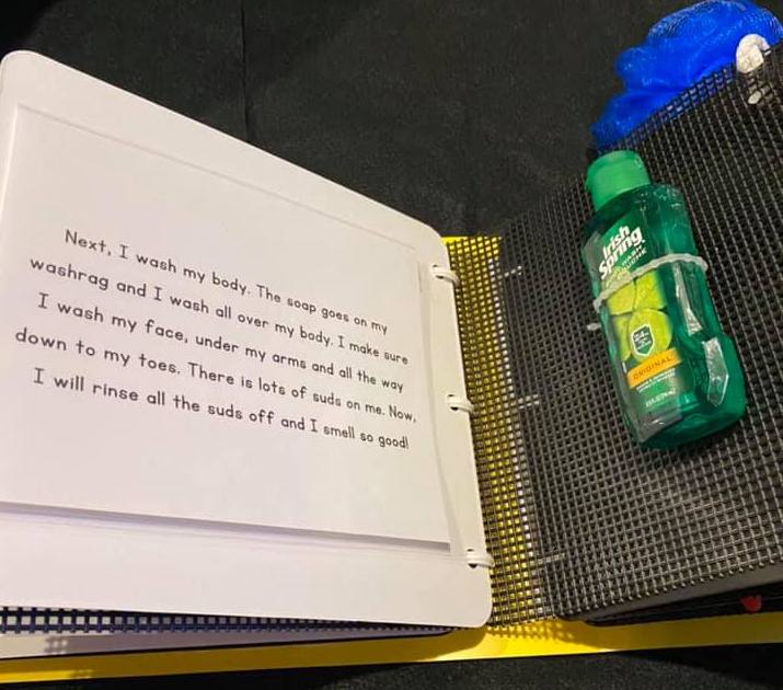 Body wash and loofah