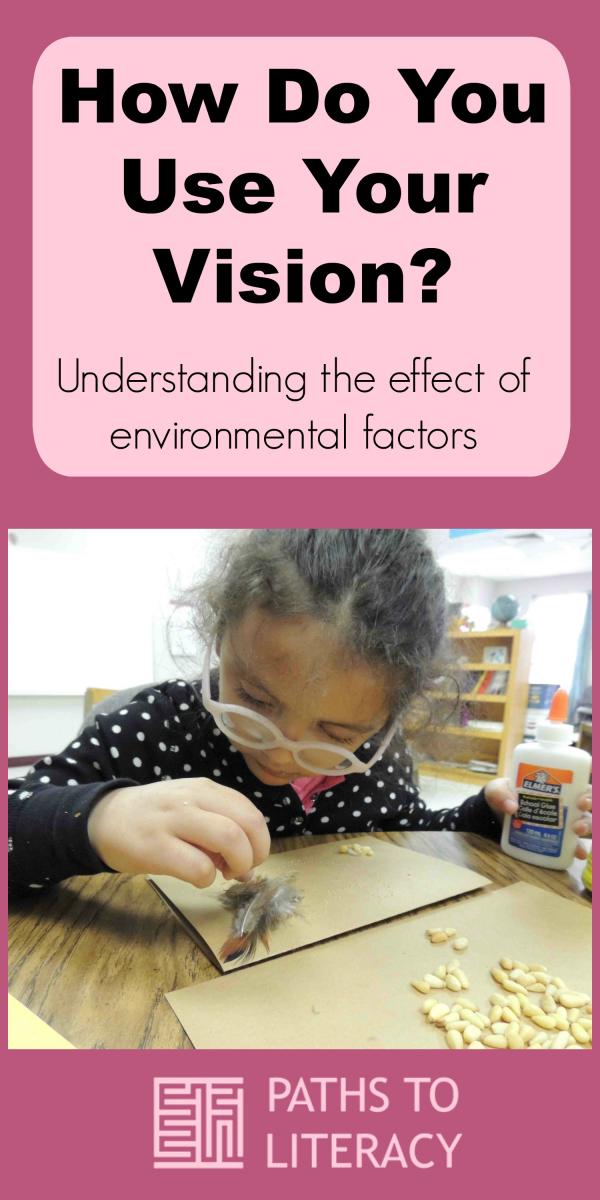 Collage of how you use your vision