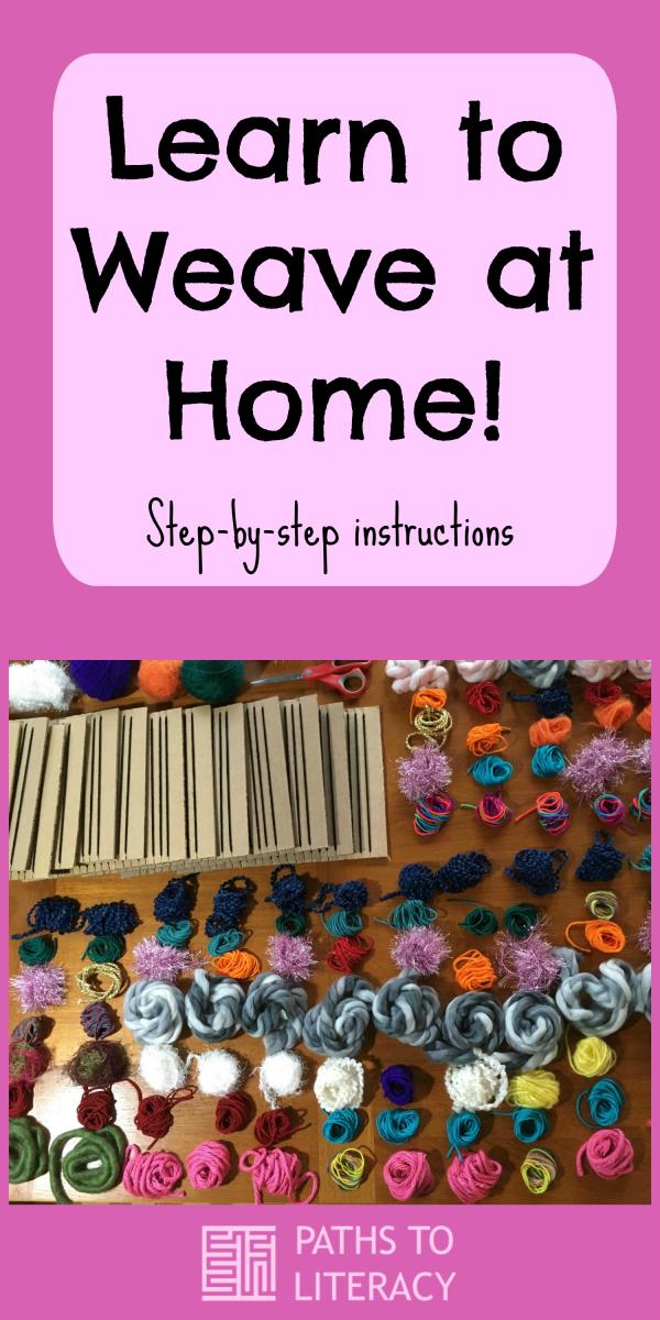 Collage of weaving kit