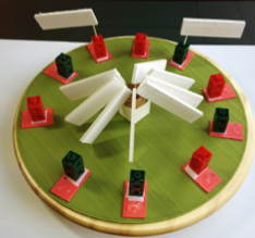 spinner with flags to play game