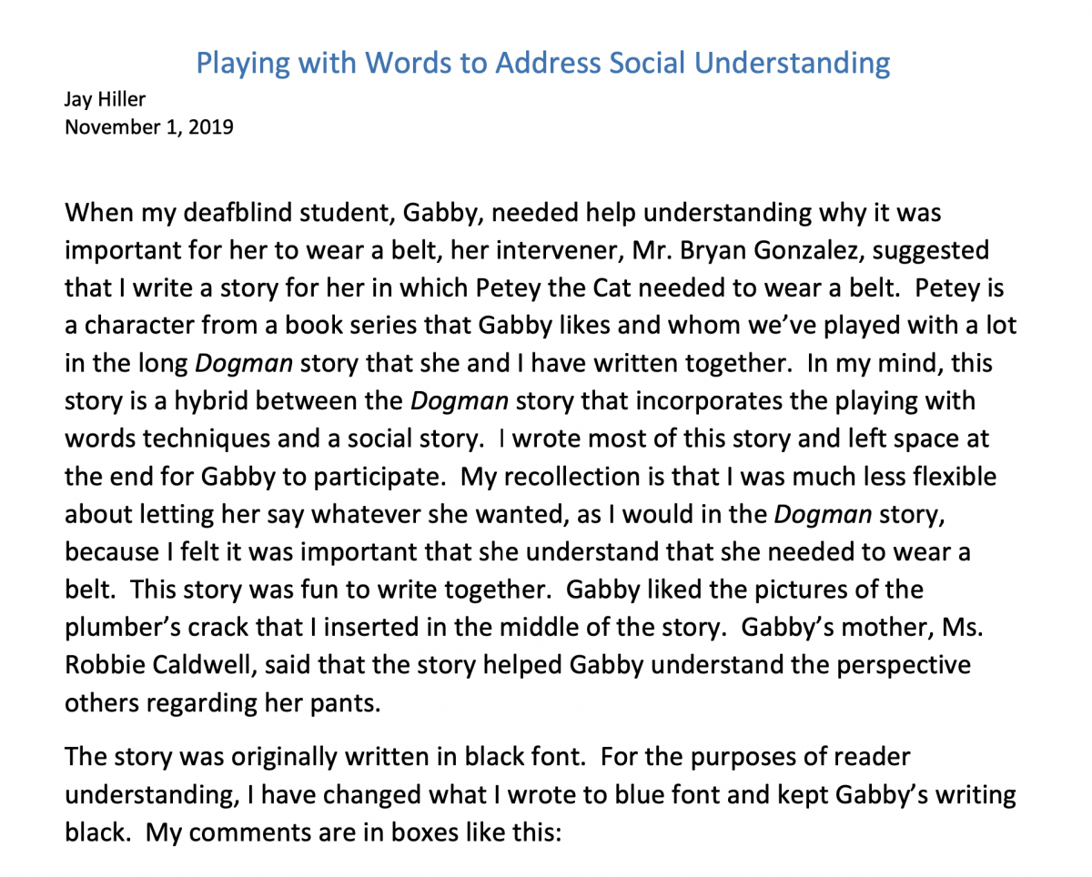 Playing with Words to Address Social Understanding